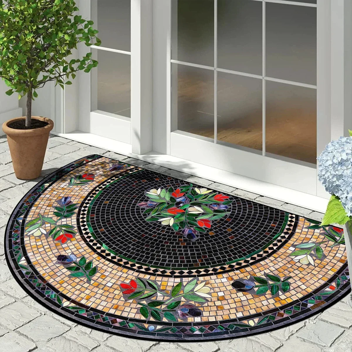 tapis noir et blanc maison du monde